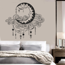 Moon Clouds Vinyl Wall Art Decal Bedroom Boho Style Pattern Stickers Home Decoration Baby Nursery Kids Room Decor Mural Z653 2024 - buy cheap