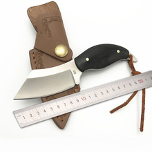 Уличный прямой нож Новый Стиль d2 стальной прямой Острый нож для кемпинга охоты фиксированный тактический нож для выживания с деревянной ручкой 2024 - купить недорого