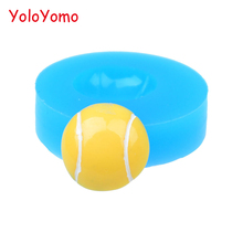F118YL 15.4mm Tennis Ball Silicone Mold - Cake Decoration Craft, Fondant, Cookie Biscuit, Candy, Icing, Jewelry, Resin Fimo Clay 2024 - buy cheap