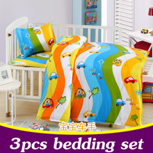 3PCS Baby Bedding Set Cotton Baby Crib Bedding Set 120*60 Baby Cot Bedding Set Quilt Cover Pillow Case Mattress Cover CP26 2024 - buy cheap