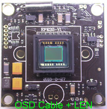 32x32 мм Печатная плата EFFIO-E 1/3 "Sony Super HAD CCD датчик ICX811 / ICX810 + CXD4140 плата модуля камеры видеонаблюдения + кабель OSD + объектив M12 2024 - купить недорого