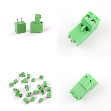 3.81mm 10Pcs/lot 2pin Right Angle Terminal Plug Type 300V 8A 3.81mm Pitch Connector Pcb Screw Terminal Block Green Color 2024 - buy cheap