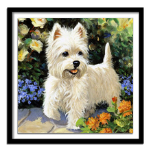 Pintura diamante pintura diamante quadrado completo diamante bordado animais cães diamante redondo daimond pintura 124dd 5d diy 2024 - compre barato