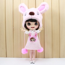 ICY DBS Blyth doll licca, милая одежда, комплект с розовой собакой, костюм с медведем, сумка, чулки, шапка, милая 2024 - купить недорого