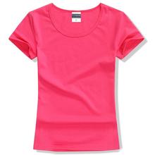 Женская Повседневная футболка с коротким рукавом, хлопковая Однотонная футболка с круглым вырезом, топы, женская футболка, модная футболка, брендовая одежда 2024 - купить недорого