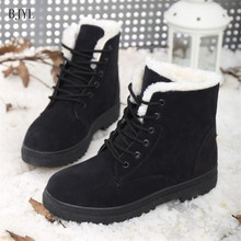 Bjyl 2019 novas senhoras botas de neve inverno quente no tubo sapatos de algodão feminino botas b295 2024 - compre barato