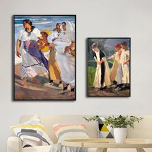 Home Decor Canvas Print  Art Wall Pictures Poster Canvas Printing Paintings Spanish Joaquin Sorolla y Bastida 2024 - buy cheap