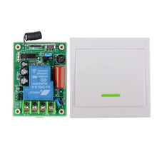 Interruptor remoto sem fio de parede, de entrada ac220v e saída ac220v, alta potência, 30a, com relé, transmissor remoto, painel de parede, luminária embutida