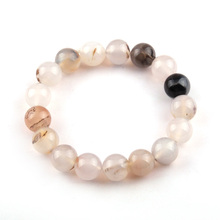 Free shipping fashion 12mm Beautiful Natural Stone Simple Bracelet for women gift 2024 - buy cheap