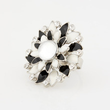Top Quality Alloy Flower Rings Enamel Finger rings Fashion Jewelry Wholesale J83 2024 - buy cheap