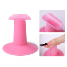 Pink Nail Finger Stand Professional Plastic Practice Rest Holder for Nail Art UV Gel Polish Painting Nails Design Tools 2024 - compre barato