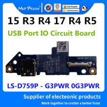 Placa de circuito IO con puerto USB para portátil, original, nueva, para Dell ALIENWARE 15, R3, 15, R4, ALIENWARE 17, R4, 17, R5, LS-D759P, G3PWR, 0G3PWR 2024 - compra barato