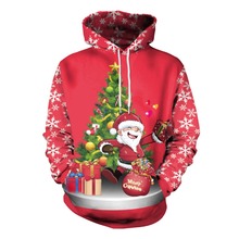 Sudaderas para hombre y mujer, sudaderas con capucha divertidas de Papá Noel y elfo para vacaciones de Navidad, traje de otoño e invierno 2024 - compra barato