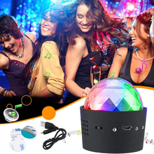 Portable Mini 3W 5V USB Rechargeable RGB Disco Ball Party Lights Sound Activated Led Stage Light for Car Birthday DJ Club 2024 - buy cheap