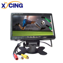 XYCING 7 дюймов TFT LCD цветной 800*480 автомобильный монитор для камеры наблюдения Автомобильная камера заднего вида-2 AV вход автомобильный монитор заднего вида 2024 - купить недорого