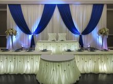 Free Shipping royal blue with white Wedding backdrop 10 ft x 20ft 2024 - buy cheap