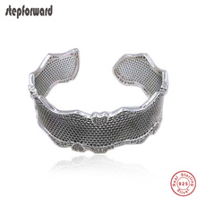 New Collection High Quality Popular Big Open Mouth 100% 925 Sterling Silver Lace Of Love Bangle Bracelets For Women Jewelry Gift 2024 - buy cheap