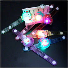 1pcs Cartoon Light Up Toys Colorful Luminous Hand Ring Cartoon Flashing Strap LED Wristband Bracelets Led Toys Novelty Christmas 2024 - buy cheap