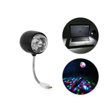 USB 4 Вт RGB LED сценический свет хрустальный магический шар лазерный проектор сценический эффект освещение лампа для вечеринки Дискотека DJ свет DC5V 2024 - купить недорого