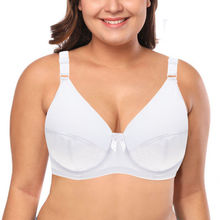 YANDW-sujetadores de Copa grande para mujer, lencería sexy de uso diario, talla grande 36 38 40 42 44 46 48 C E, bralette sin forro ajustado con aros, 3/4 2024 - compra barato