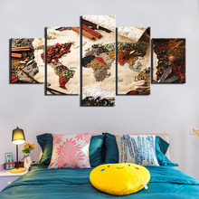 Imagem da arte da parede hd, 5 peças, comida, pintura de especiarias em tela para a sala de estar, decoração da casa, decoração, pôsteres de impressões 2024 - compre barato