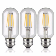 Светодиодная лампа накаливания Эдисона T45 4 Вт, E27, 220 В переменного тока, 3 шт./упаковка 2024 - купить недорого