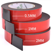 2pcs/1pcs 0.5mm-2mm thickness Super Strong Double side Adhesive foam Tape for Mounting Fixing Pad Sticky 2024 - buy cheap
