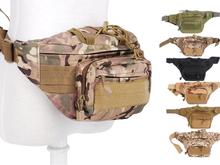 Riñonera de camuflaje para hombre, con banda ajustable y bolsillos con cremallera, Molle Millitary 2024 - compra barato