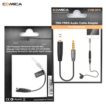 CoMica-Cable de Audio hembra de 3,5mm, adaptador de Cable convertidor de micrófono para Iphone/Ipad/Samsung/Huawei, adaptador de TRS-TRRS para teléfono inteligente 2024 - compra barato