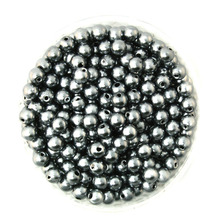 Rodada aprox 1000 pçs/lote cinzento cor 6 mm dia. Imitação de pérolas de plástico Beads atacado para fazer jóias CN-BSG01-02GY 2024 - compre barato