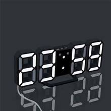 My House Modern Digital LED Table Desk Night Wall Clock Alarm Watch 24 or 12 Hour Display Hot Sell 17OCT12 2024 - buy cheap