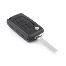 Car Key Shell Flip Remote Key Case Buttons Lock unlock light 3 Buttons for CITROEN Peugeot C2 C3 C4 C5 C6 C8 2024 - buy cheap