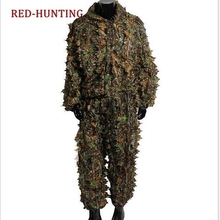 Hunting Ghillie Suit 3D Camo Bionic Leaf Camouflage Jungle Woodland Birdwatching Poncho Manteau Hunting Clothing 2024 - buy cheap