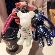 Fashion New Brand Rubber Gloomy Bear Keychain Keyring for Women Bag Car Key Chain Trinket Jewelry Gift Souvenirs Llavero 10pcs 2024 - buy cheap