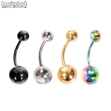 5Pcs Surgical Steel Nombril Belly Button Piercing Navel Bar Studs Ombligo Piercing Retainer Dangle Earrings Sexy Body Jewelry 2024 - buy cheap