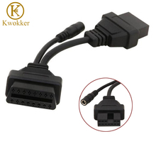 KWOKKER Works For Mitsubishi 12 Pin to 16 Pin OBD 2  Diagnostic Tool Adapter Connector Cable Male To Female Free Ship 2024 - buy cheap
