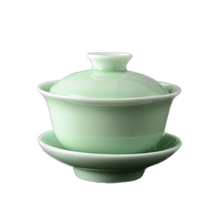 High-quality Chinese Celadon gai wan tea set,China Dehua Bone Tea cup gaiwan tea porcelain teacup tea set for creative kettle 2024 - buy cheap