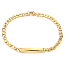 Aliexpress Sale Bracelets & Bangles Gold-Color Bracelet Men Fashion Link Chain Bracelets for Women Bracelete 2017 1BR24K-17 2024 - buy cheap