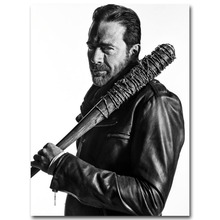 Hot New Negan The Walking Dead 7 New TV-Silk Art Poster Wall Sticker Decoration Gift 2024 - buy cheap