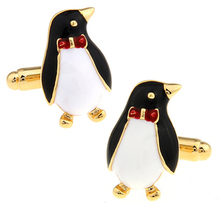 Запонки для мужчин Novelyu, запонки для животных из медного материала с золотым пингвином, бесплатная доставка 2024 - купить недорого