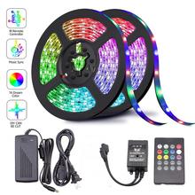 1M 5M 10M 15M 5050 RGB LED Strip Sync To Music For Holiday Birthday Party Decoration DC 12V 150leds 300leds LED Rope Tape Ribbon 2024 - buy cheap