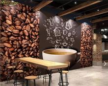 Beibehang papel de parede personalizado, mural de grãos de café nostálgico, ferramentas para o café, decoração da casa, papel de parede 3d 2024 - compre barato
