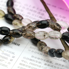 Contas soltas de turmalina em formato de azeitona, 8x12mm, preto, várias cores, turmalina, 2 tamanhos, 15 ", joias diy para mulheres 2024 - compre barato