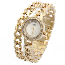 Relojes de lujo de cuarzo para Mujer, pulsera dorada de acero inoxidable, 2018 G & D, regalos para Mujer 2024 - compra barato