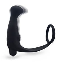 Men sexy toys Silicone Male Prostate Massager Cock Ring Anal Vibrator Butt Plug for Man Adult Erotic Anal Sex Toys Penis Ring 2024 - buy cheap