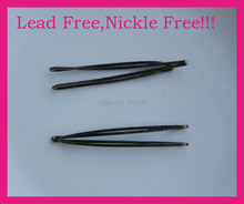20PCS 6.0cm 2.35" antique bronze plain single prong metal Wire bobby pin,Triangular Wire hair barrettes,nickle free lead free 2024 - buy cheap
