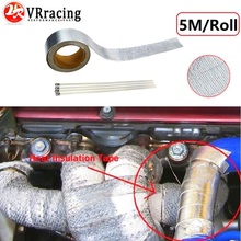 VR - Car Aluminum Reinforced Tape Heat Shield Resistant Wrap For All Intake pipe / Suction Kit  WITH 4PCS TIES VR1611 2024 - buy cheap