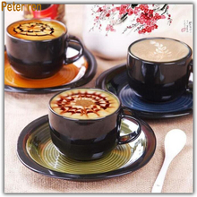 Peter ren Diamond painting cross stitch round\square diamond mosaic Full diamond embroidery home decor Three cups of coffee tea 2024 - buy cheap