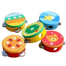 Instrumento musical de percussão para crianças, tamborim educacional, brinquedo de sino, palmas e tambor 2024 - compre barato
