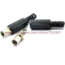 PHISCALE 20pcs DC Power Female plug Connector 5.5*2.1 / 5.5x2.1mm Adapter Plastic Handle Short Black Head 2024 - buy cheap